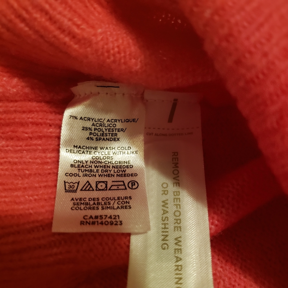 Loft Crewneck Knit Long Sleeve Barbie Pink Sweater - Picture 6 of 7